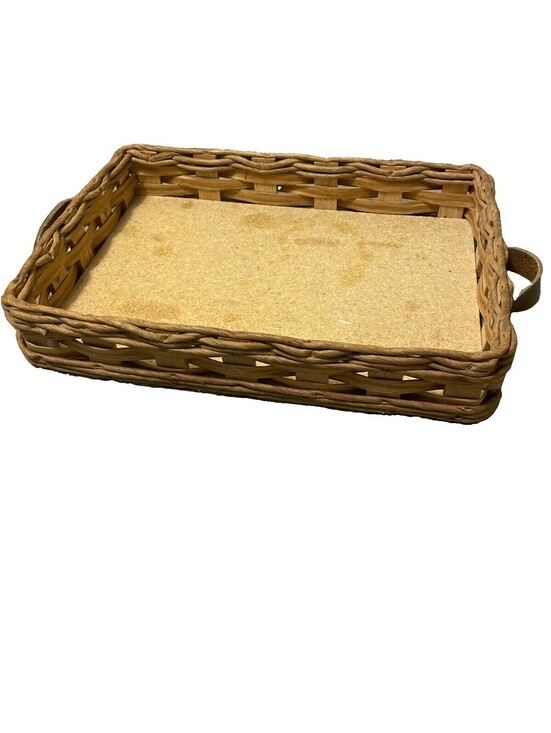 Pyrex Other - VINTAGE Pyrex 233N Wicker PLATTER Casserole Dish Holder Kitchen Farmhouse 14x10
